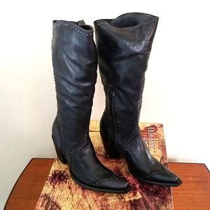 Old Gringo Janisa 16" Black Boots Size 10